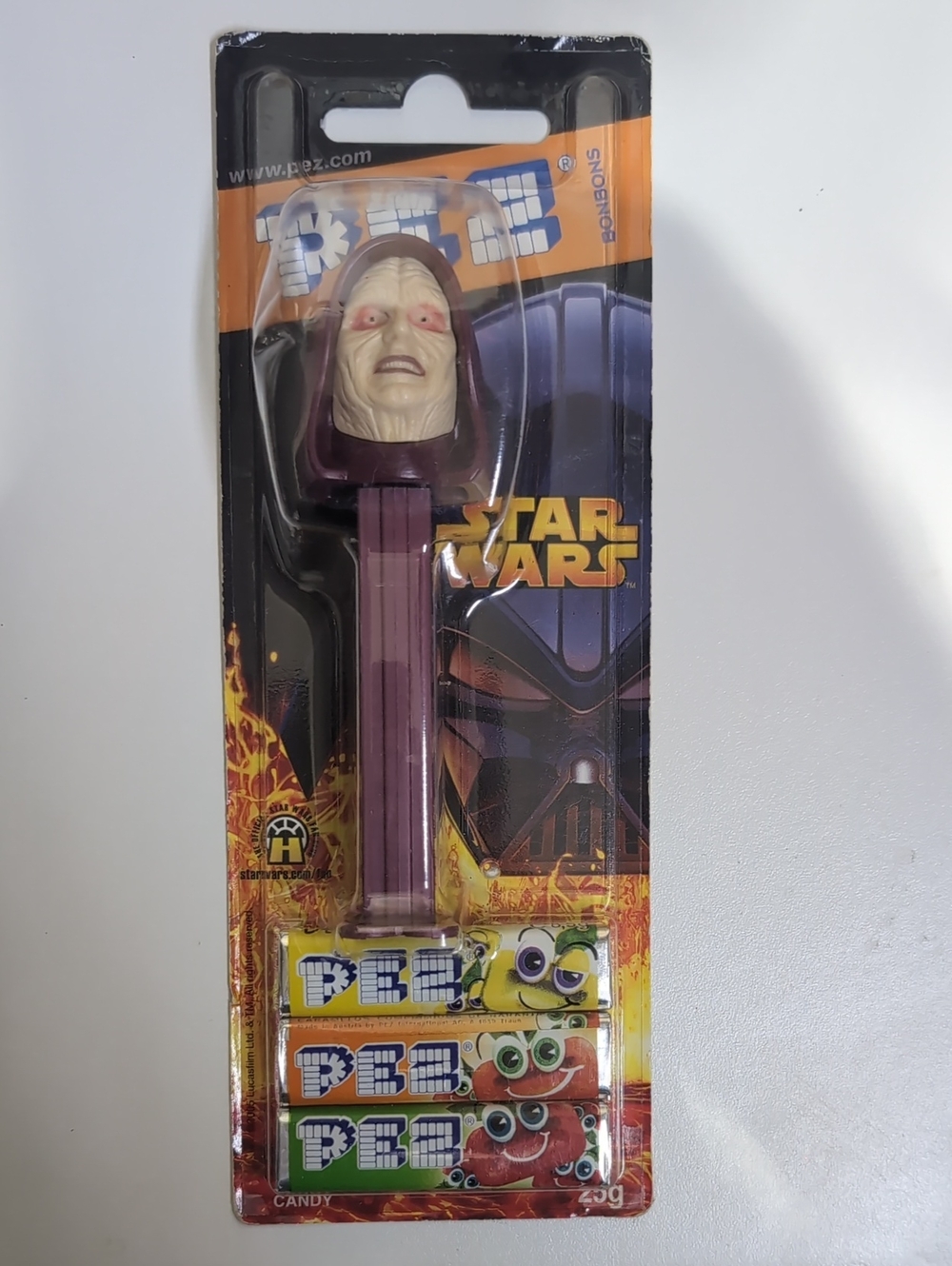 Star Wars Emperor Palpatine Purple Pez Dispenser